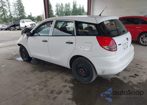 2003 Toyota Matrix Standard z USA, uszkodzony, nr VIN 2T1KR32E03C026956